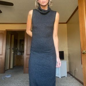 Katherine Kelly Nylon/Angora Wool Turtleneck Midi Dress—Lauren Manoogian, Babaa